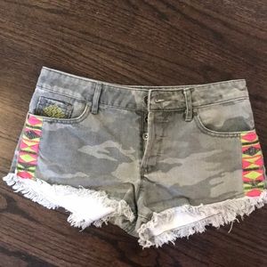 Roxy Camo Jean Shorts